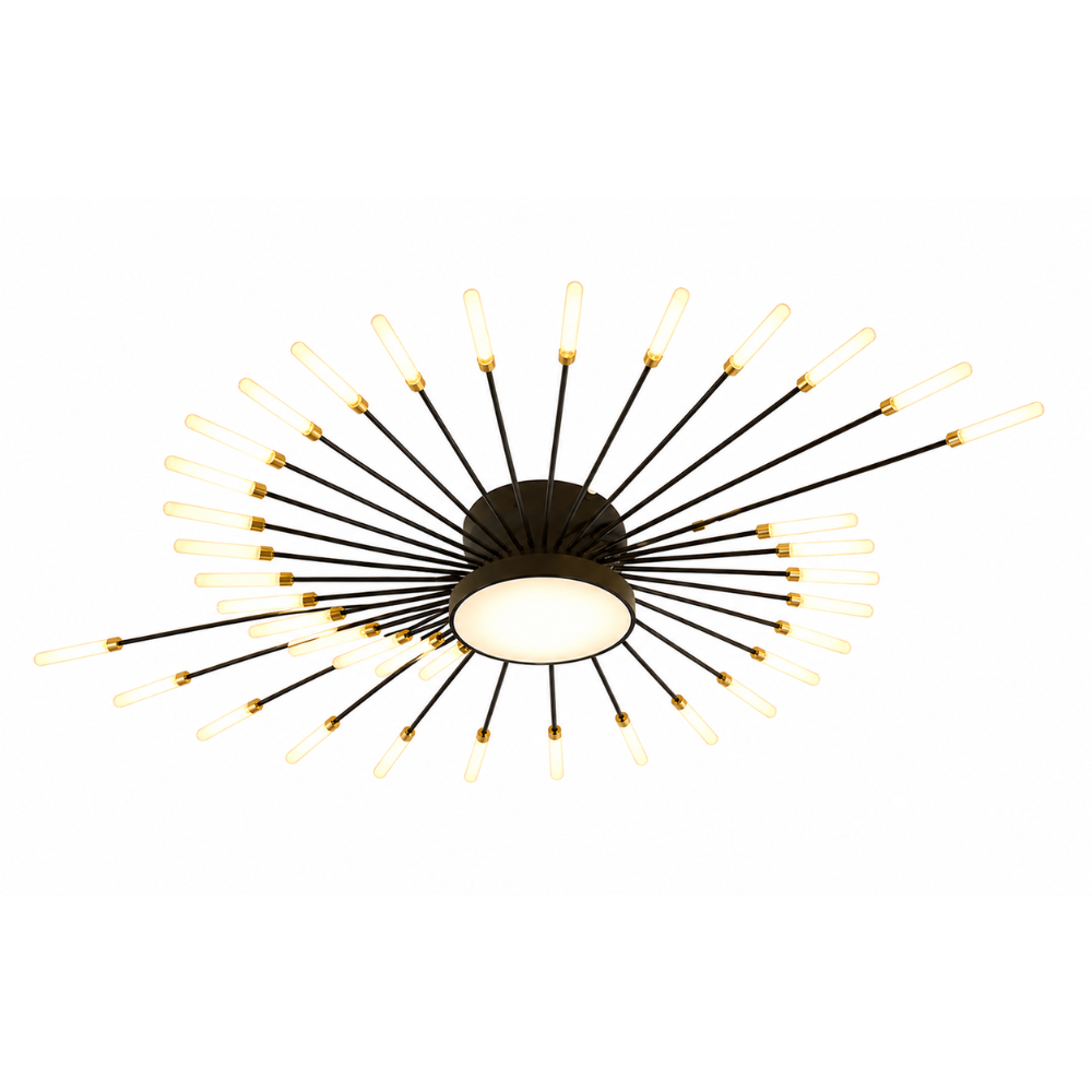 Plafonnier LED Feu d'Artifice Doré