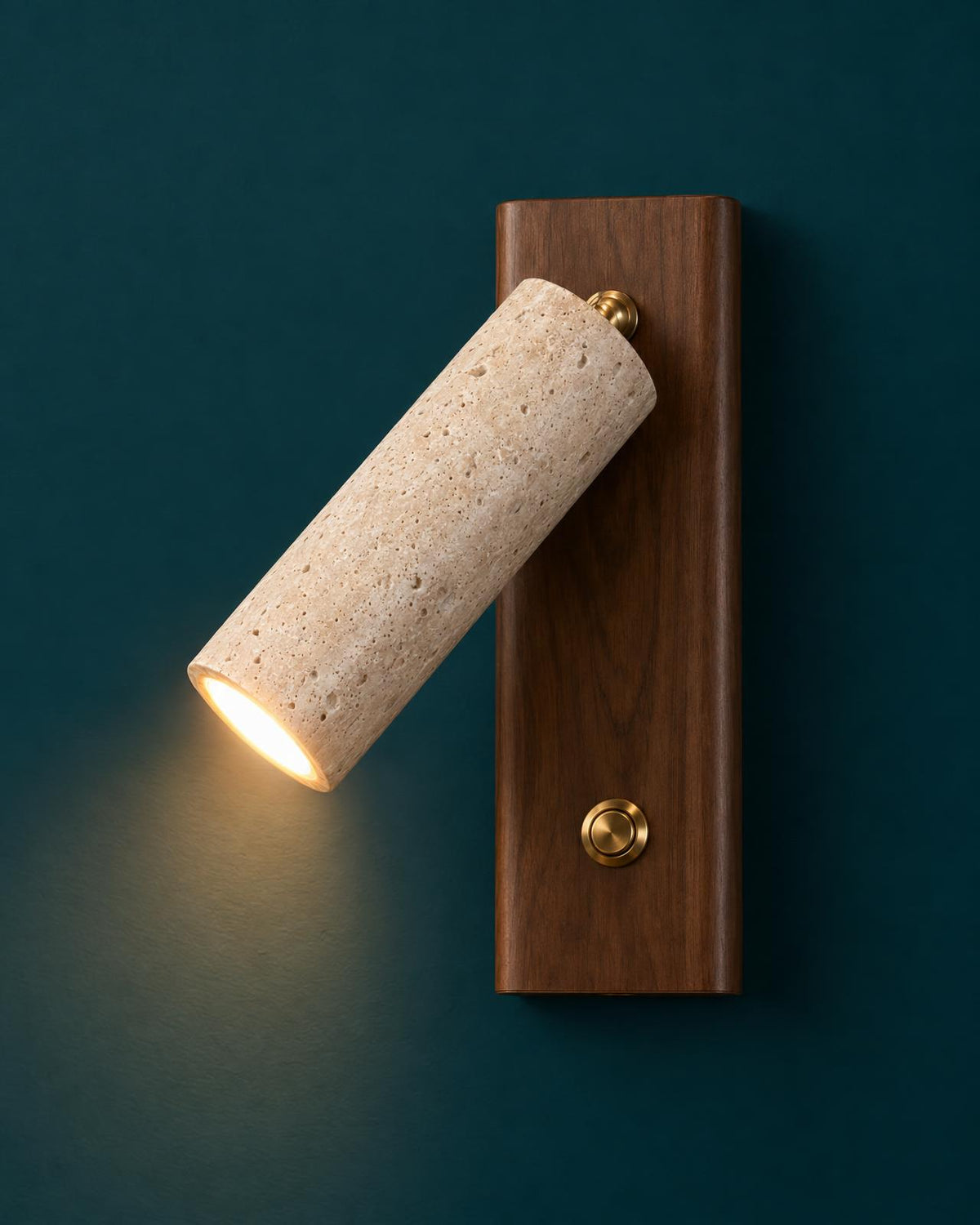 Applique Murale Orientable Style Pierre et Bois