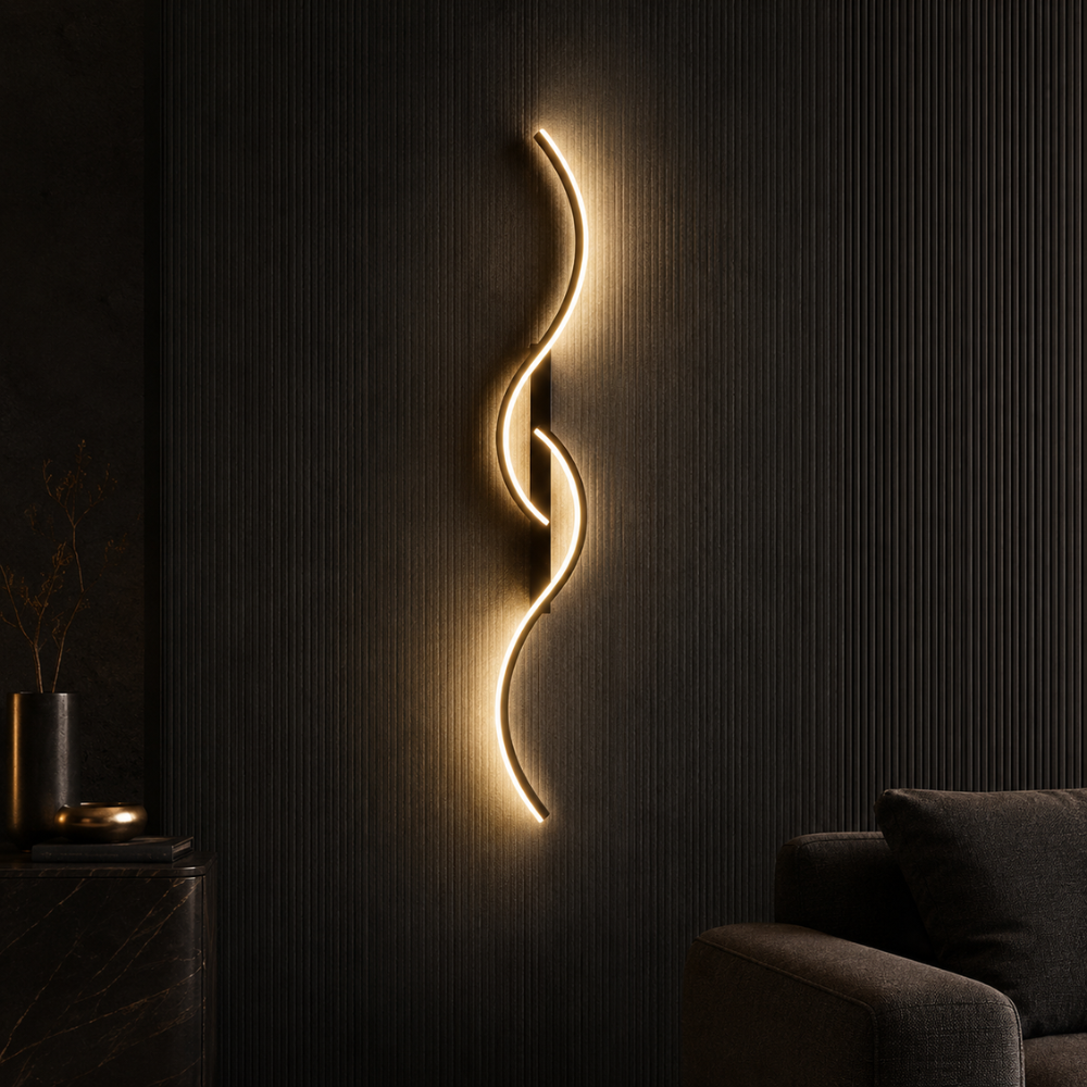 Applique Murale LED Sinueuse - Design Moderne