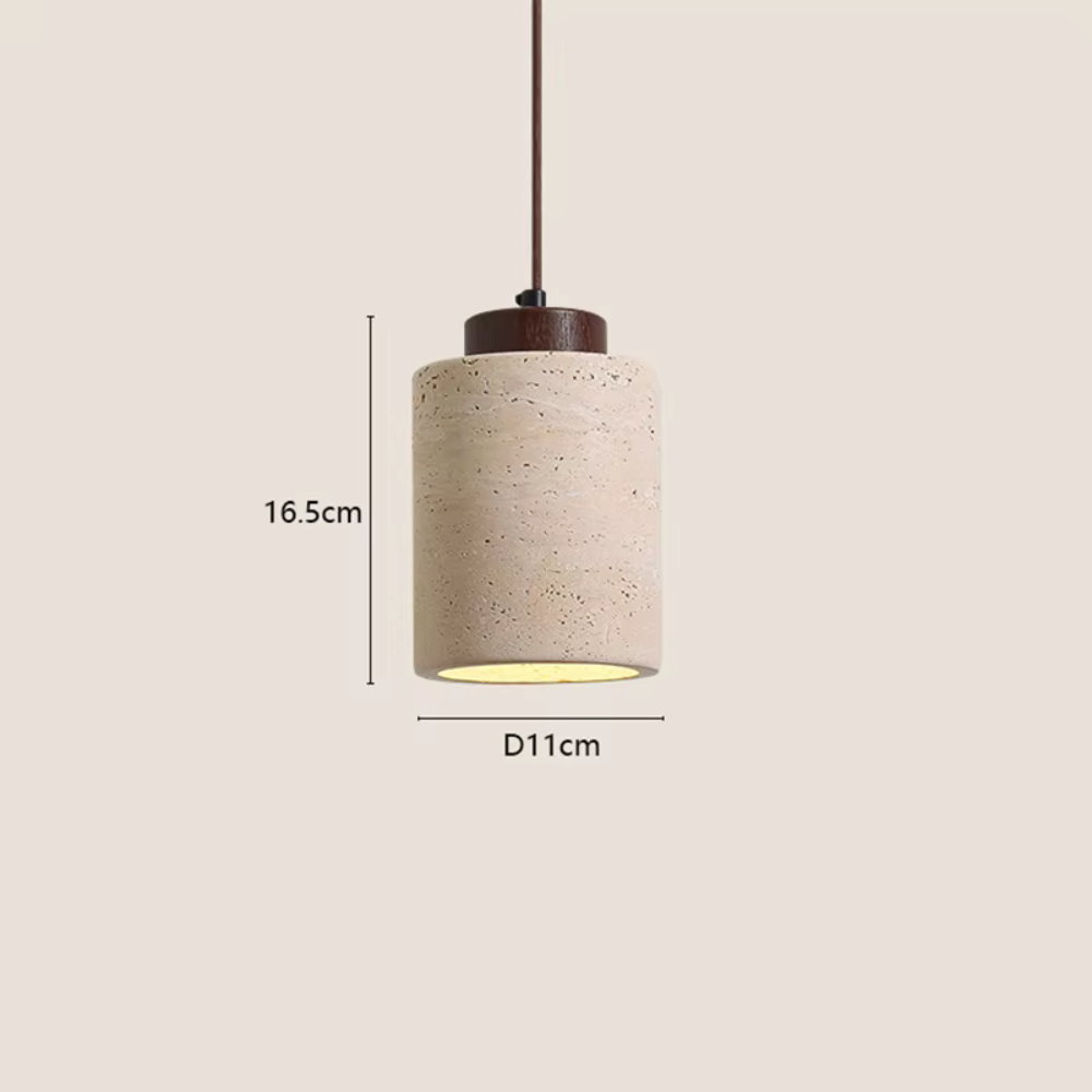 Suspension Luminaire Wabi-Sabi en Pierre