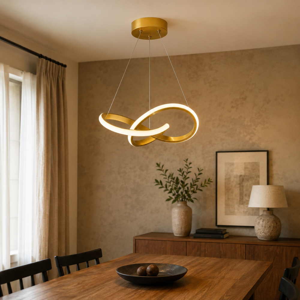 Suspension Luminaire LED Nordique Sinueuse