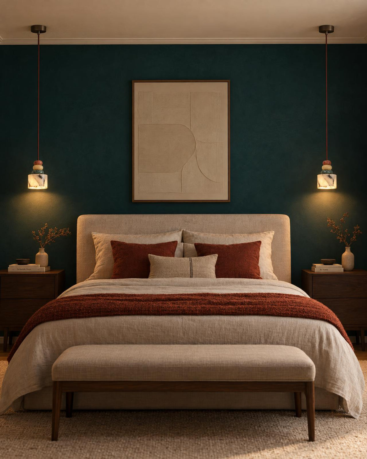 Suspension Luminaire Galets Style Marbre