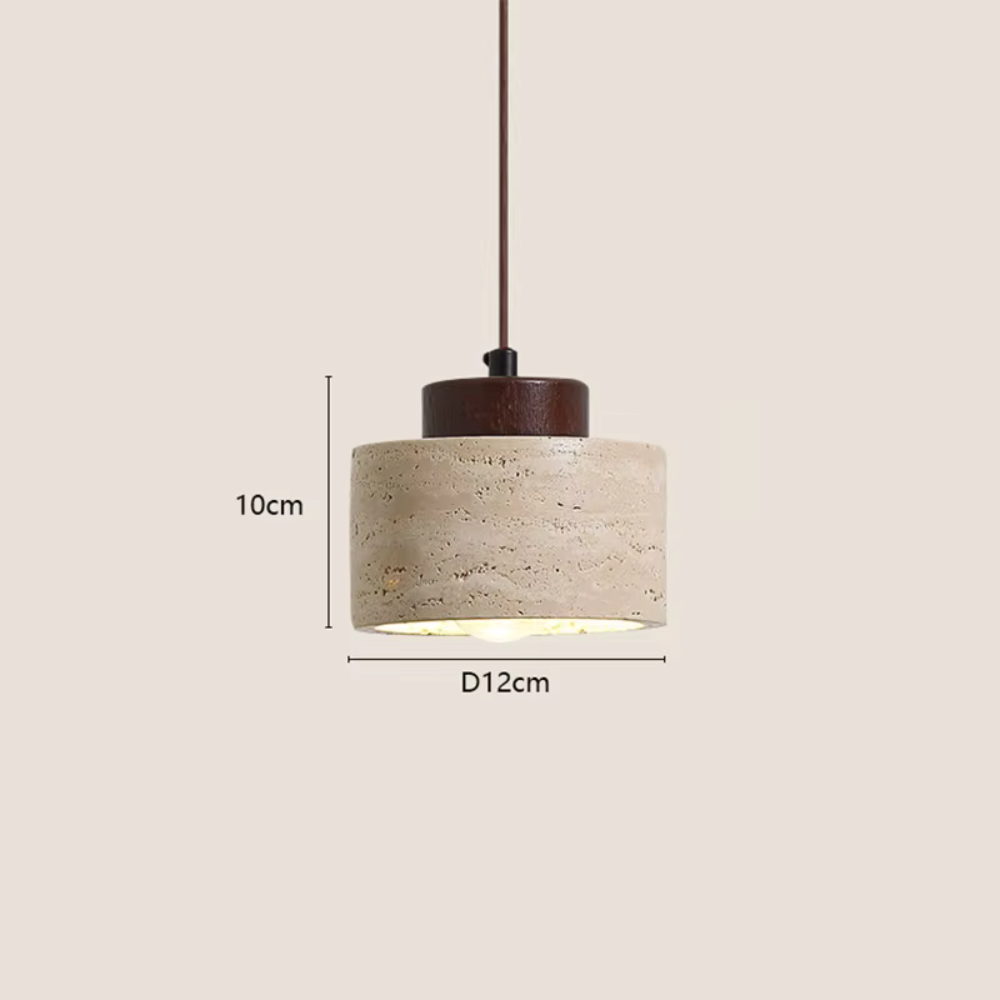 Suspension Luminaire Wabi-Sabi en Pierre
