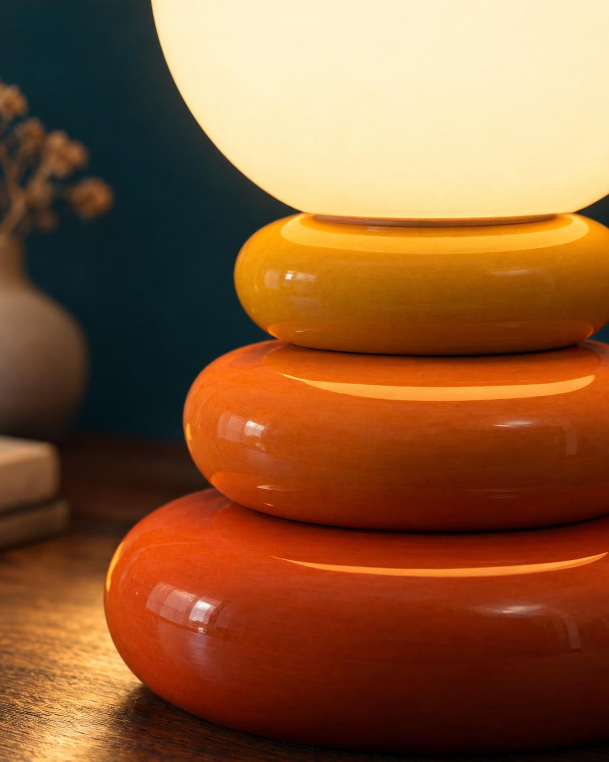 Lampe de Chevet en Céramique Galets