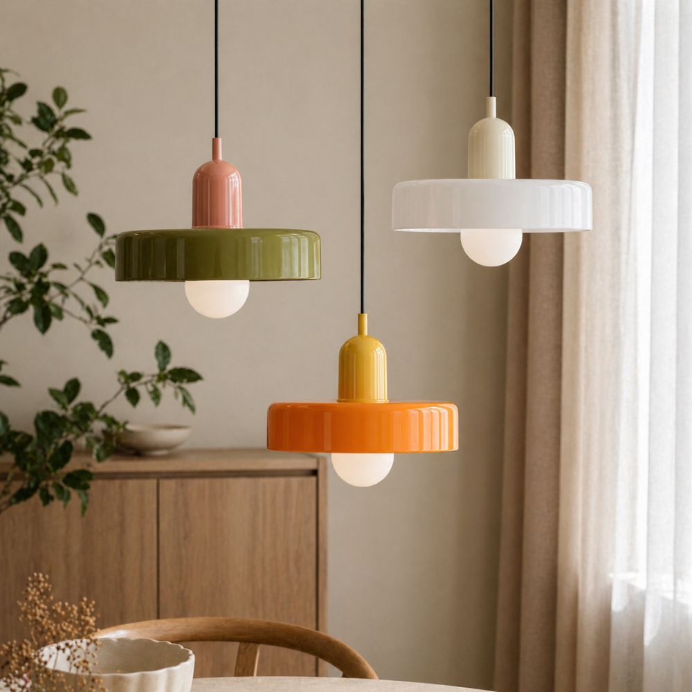 Suspension Luminaire en Pierre de Verre