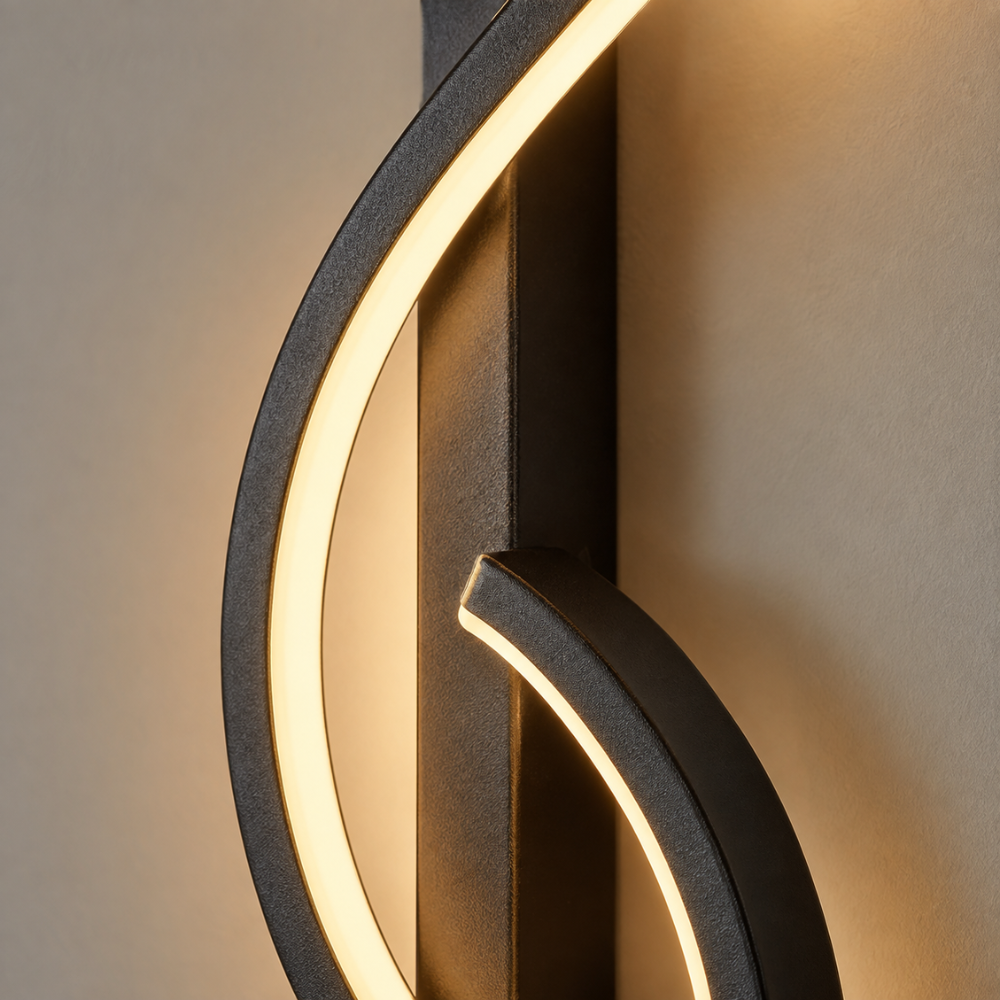 Applique Murale LED Sinueuse - Design Moderne