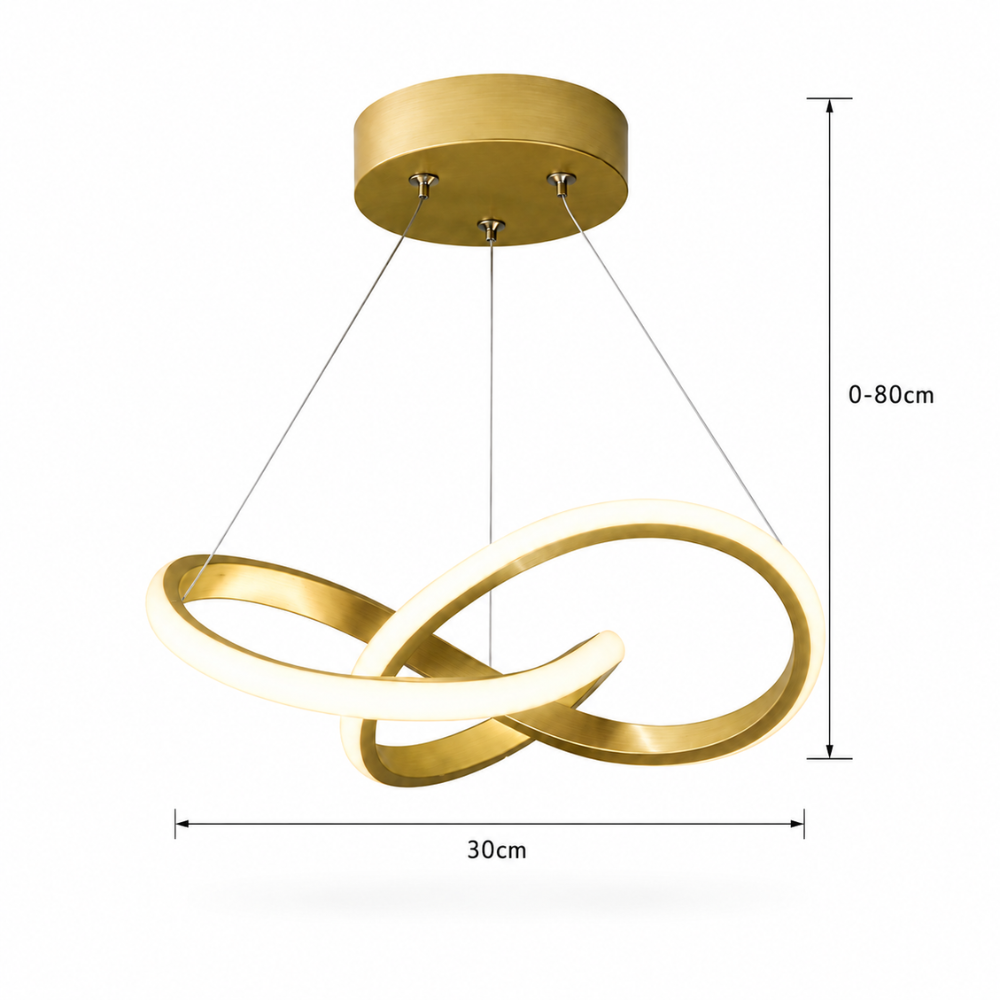 Suspension Luminaire LED Nordique Sinueuse
