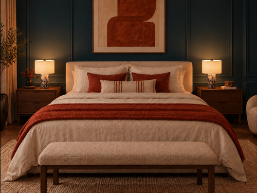 Lampe de Chevet Style Marbre Colonne - Chambre