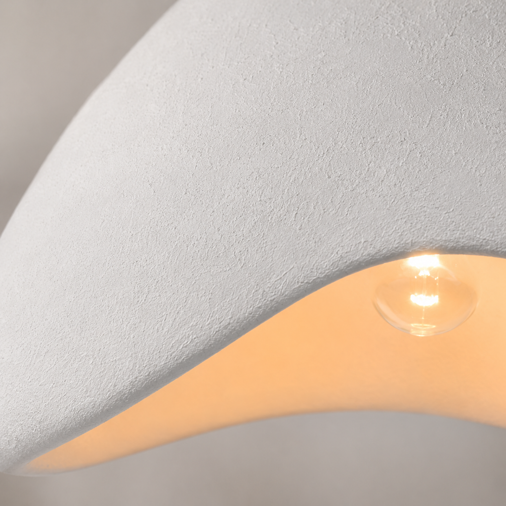 Suspension Luminaire Organique Effet Pierre