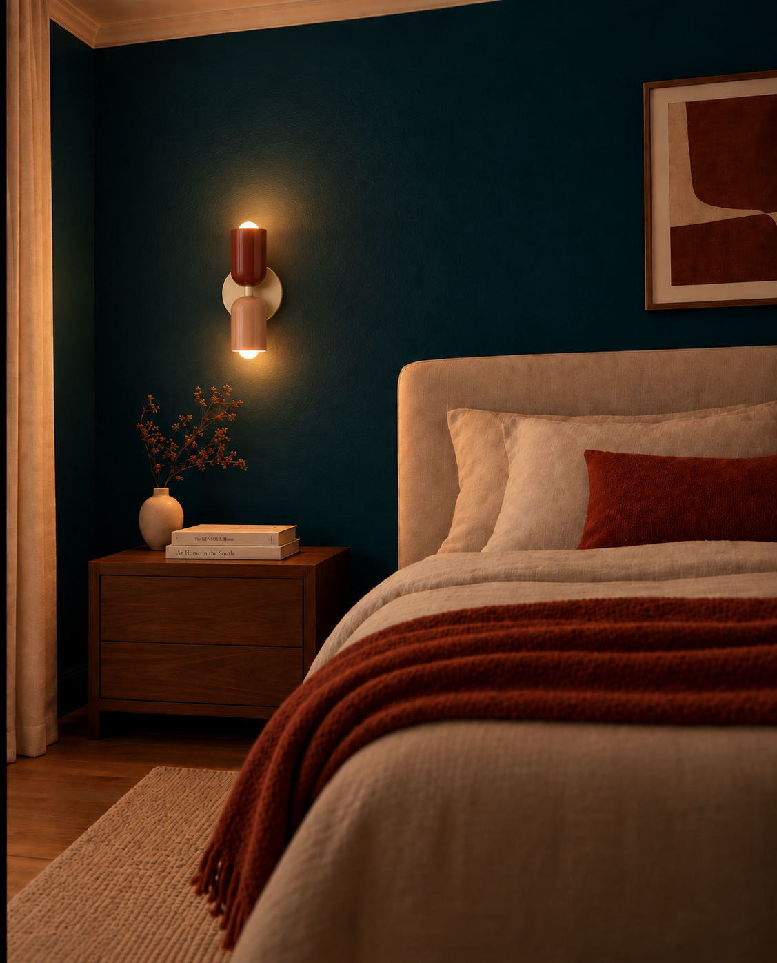 Applique Murale Bicolore en Métal - Style Contemporain