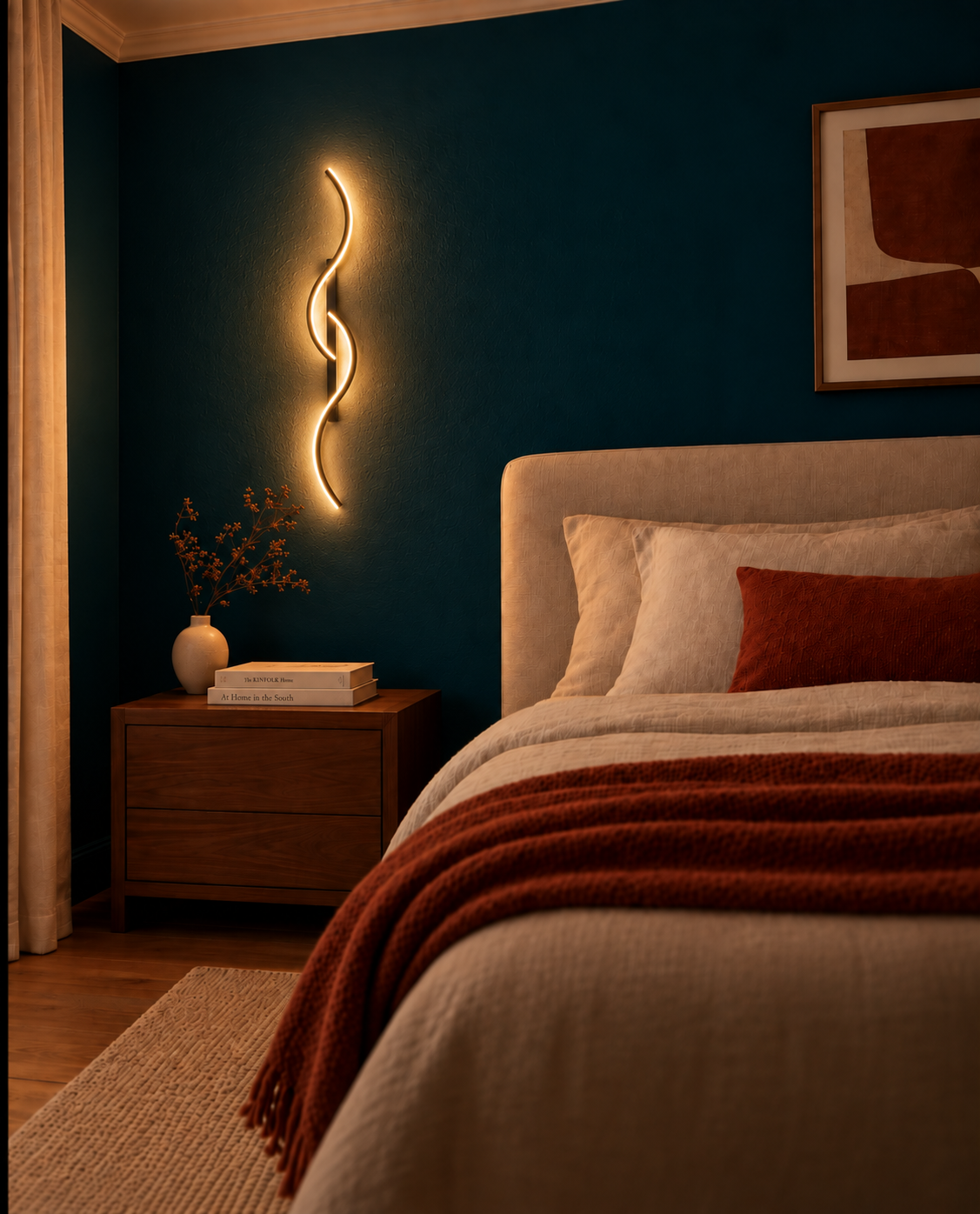 Applique Murale LED Sinueuse - Design Moderne