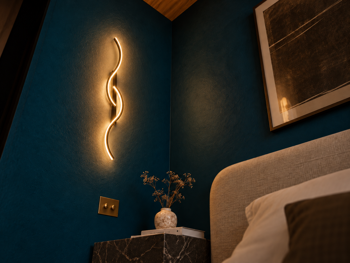 Applique Murale LED Sinueuse - Design Moderne