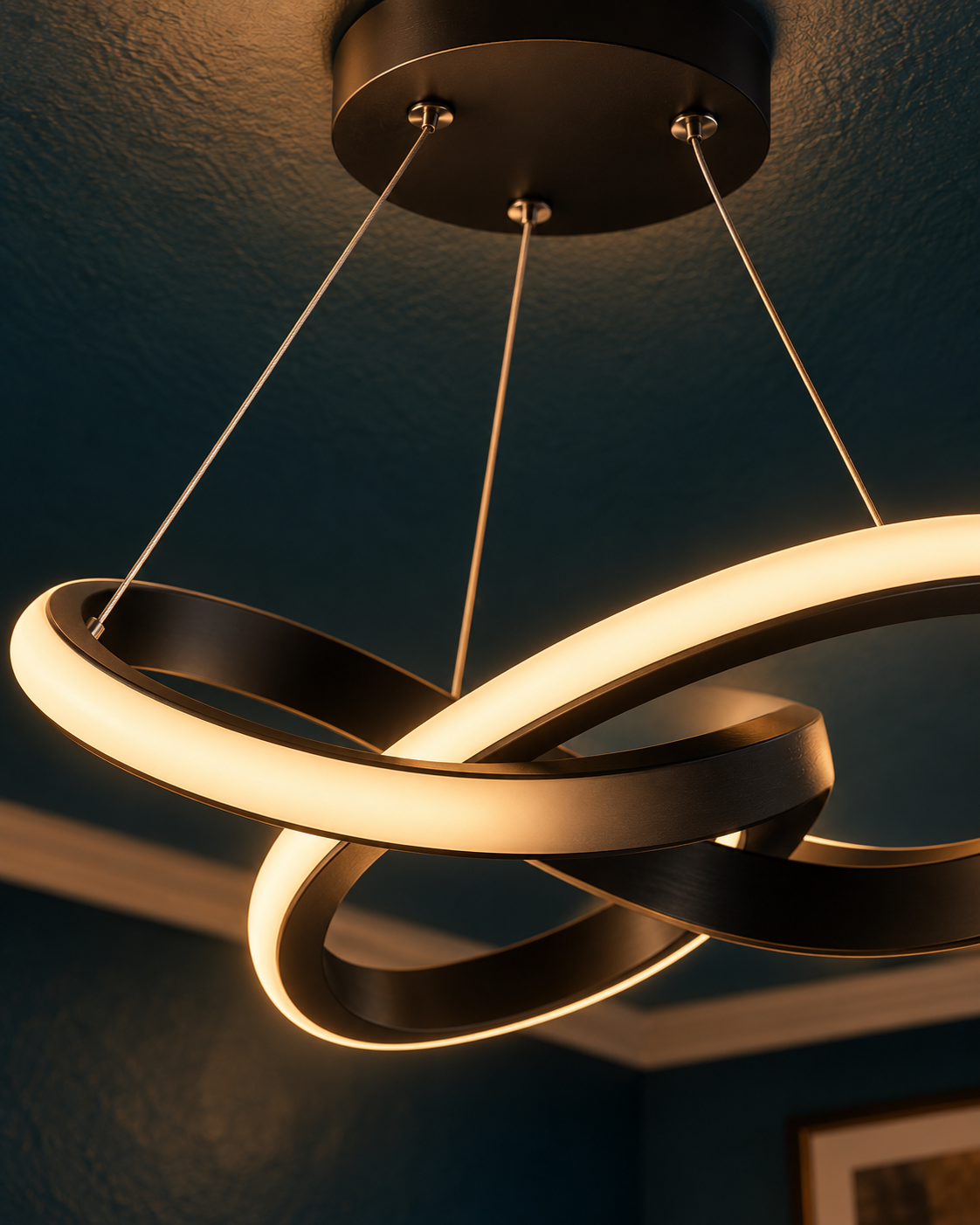 Suspension Luminaire LED Nordique Sinueuse