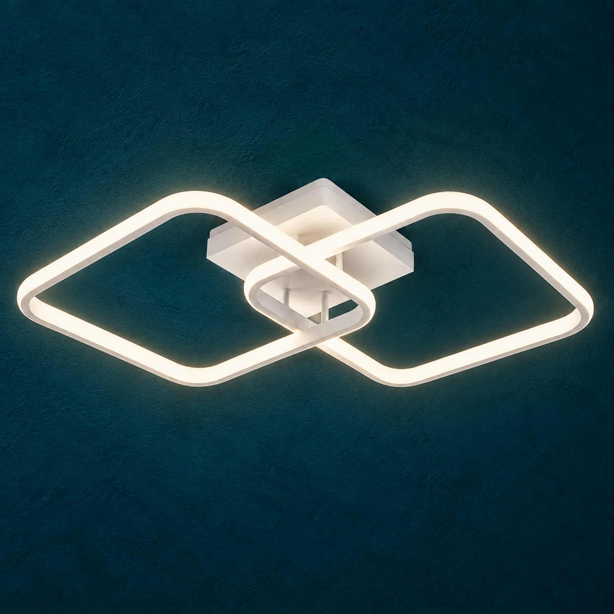Plafonnier LED Carré Géométrique