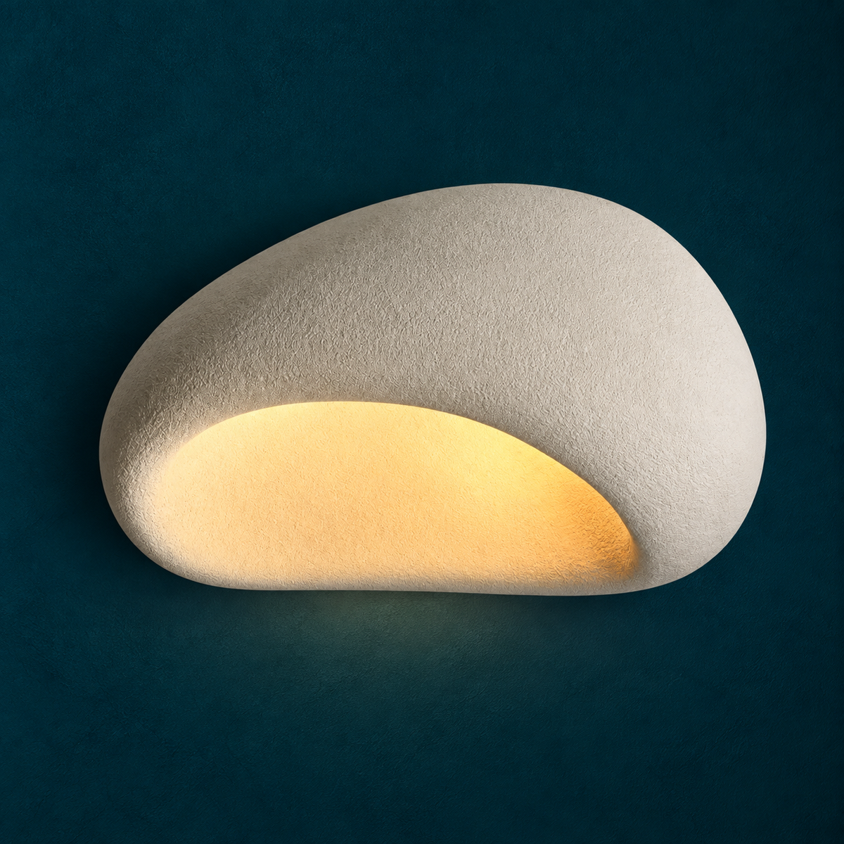 Plafonnier LED Organique Style Pierre - Wabi-Sabi