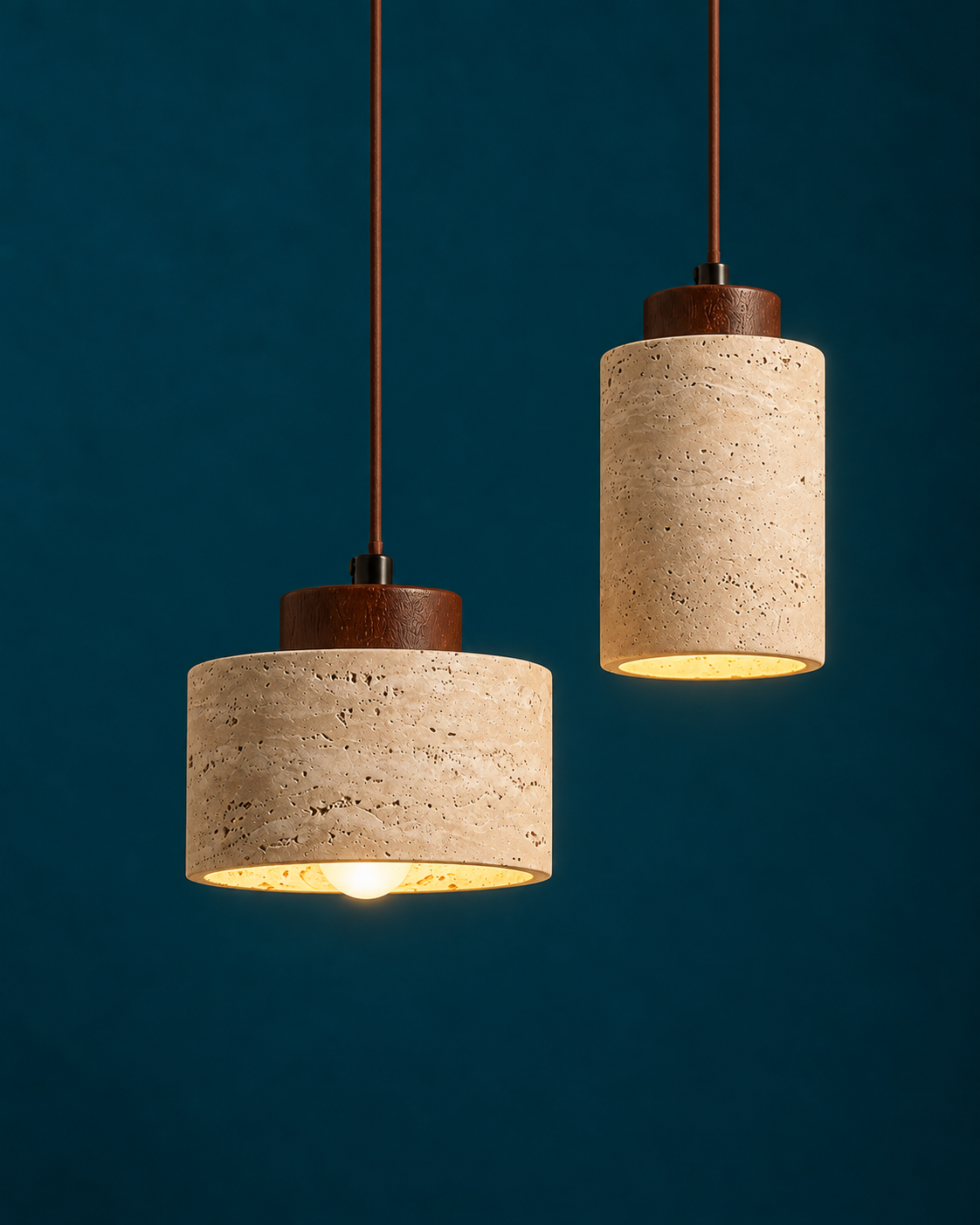 Suspension Luminaire Wabi-Sabi Style Pierre
