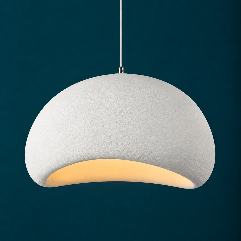Suspension Luminaire Dôme Rond Style Pierre