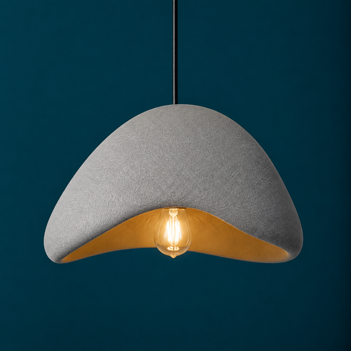 Suspension Luminaire Organique Style Pierre