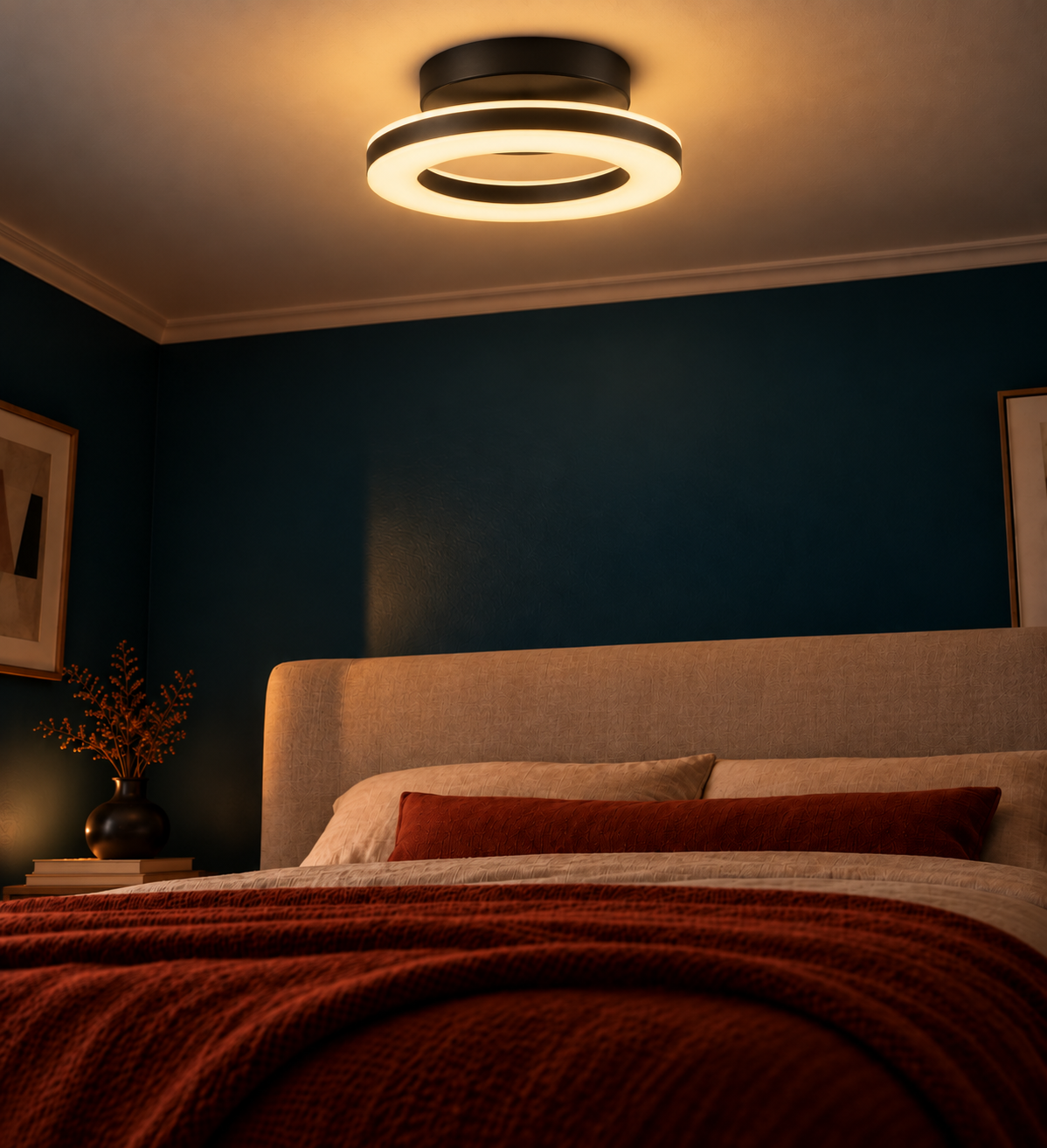Plafonnier LED Anneau 20 cm 3 Températures