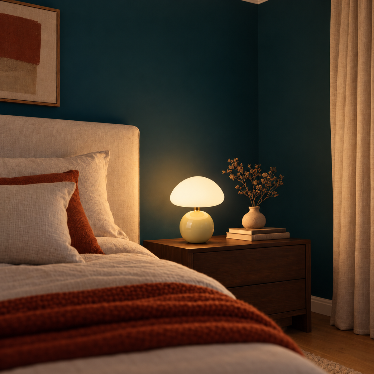 Lampe de Chevet Céramique Champignon - Chambre