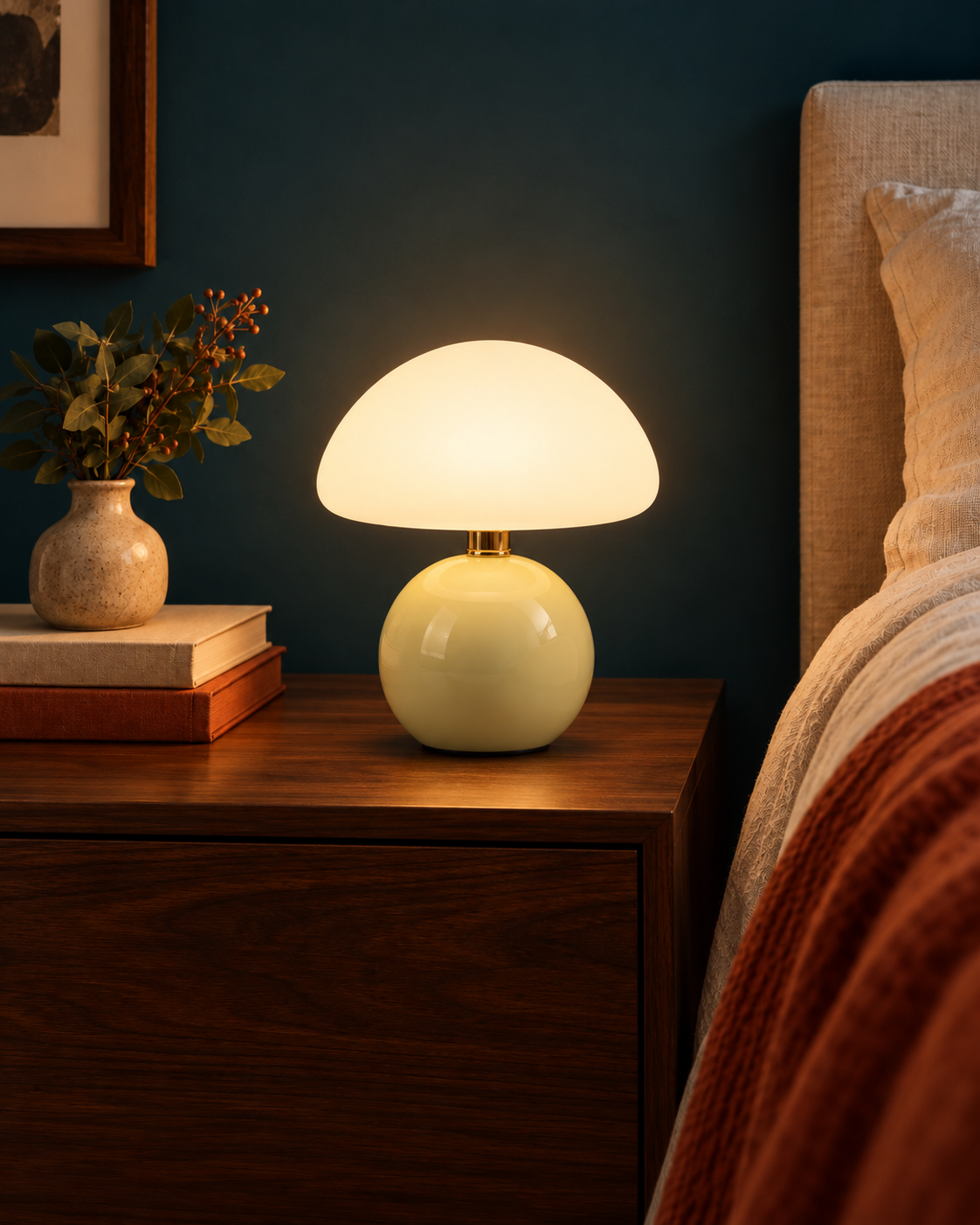 Lampe de Chevet Céramique Champignon - Chambre