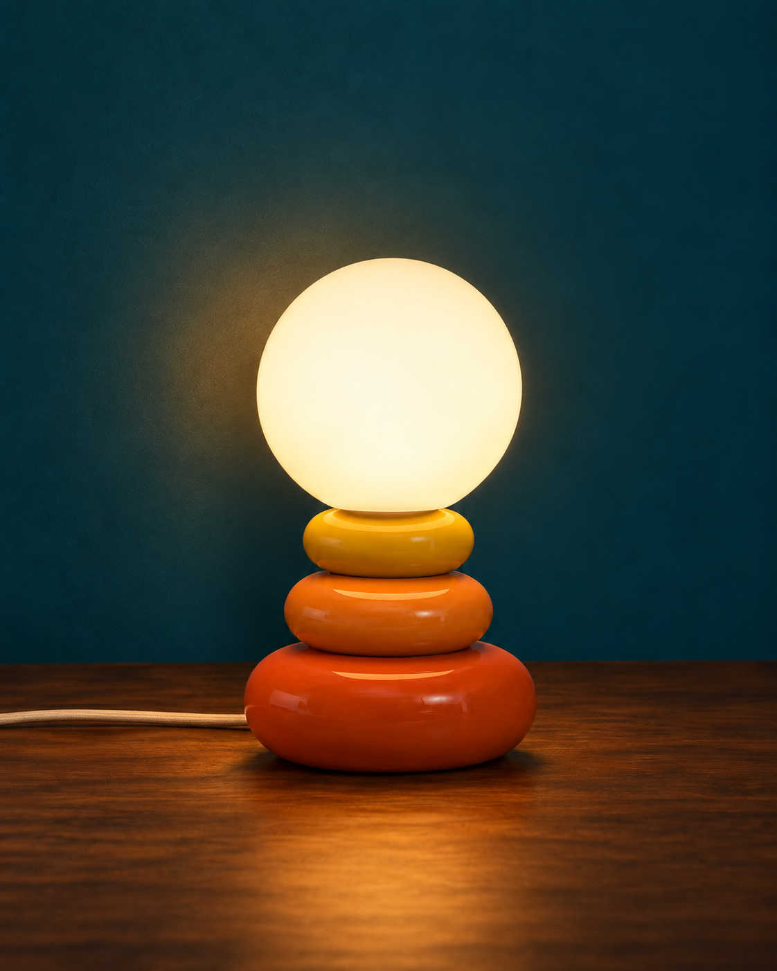 Lampe de Chevet en Céramique Galets