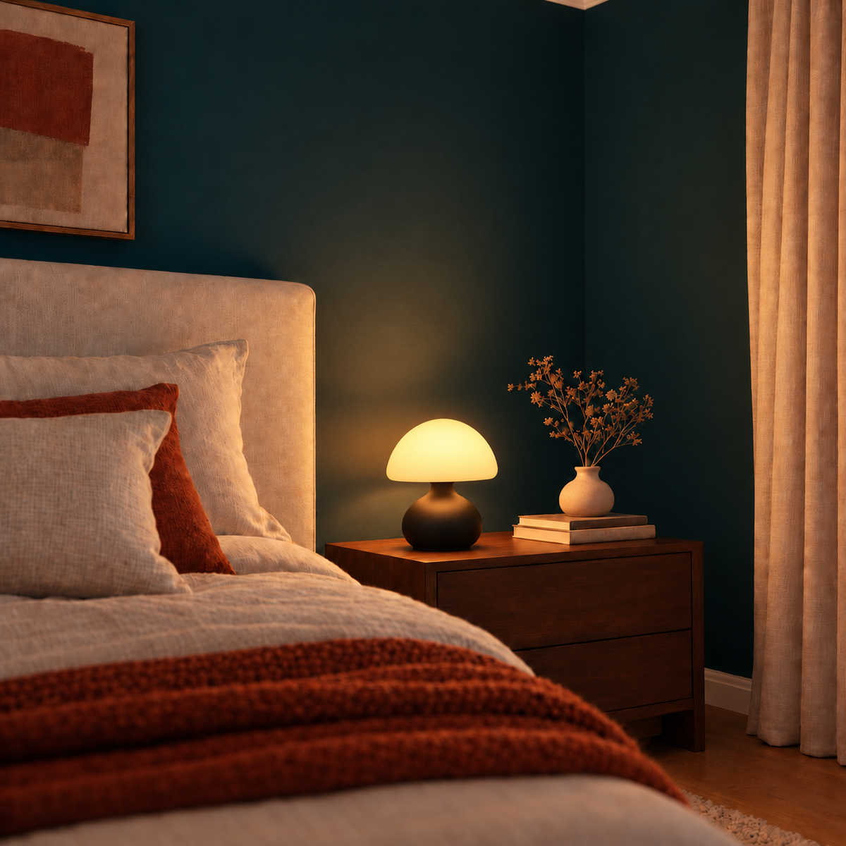 Lampe de Chevet Minimaliste Mini Champignon – Chambre