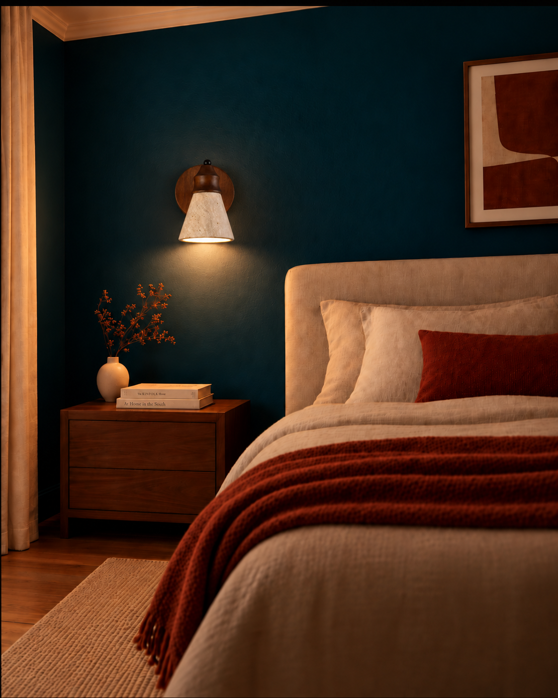 Applique Murale Bois et Style Travertin - Wabi-Sabi