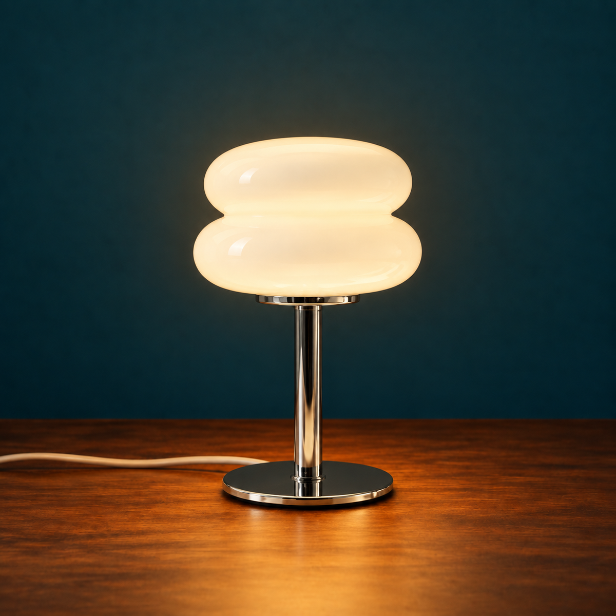 Lampe de Chevet Verre Opalin Macaron - Chambre
